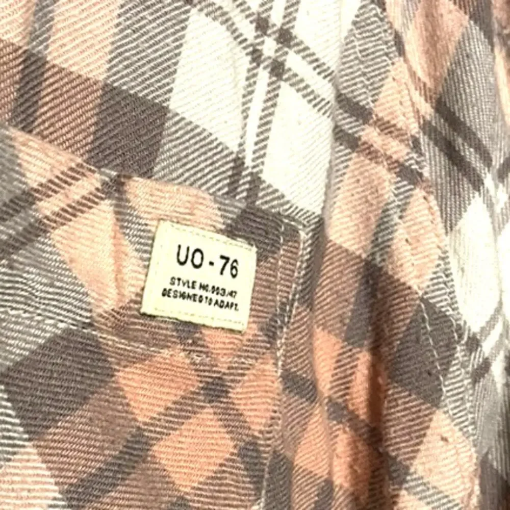 Urban Outfitters Oversized Plaid Flannel Button Down Blouse - Picture 7 of 10